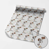 Silly Goose Football Wrapping Paper Roll Yays Sport - Wonder Print Shop