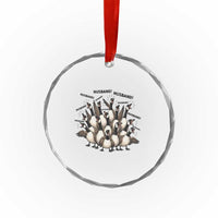 Silly Goose Husband Crystal Glass Ornament Funny Marriage Chaos Husbandhood