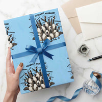 Silly Goose Husband Wrapping Paper Roll Funny Marriage Chaos Husbandhood