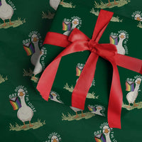 Silly Goose LGBTQ Rainbow Wrapping Paper Roll Funny Gay Pride Month