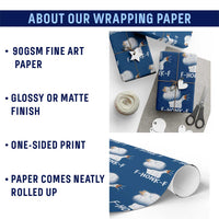 Silly Goose Meme Wrapping Paper Roll Retro F-Honk-F Funny Farm Animal - Wonder Print Shop