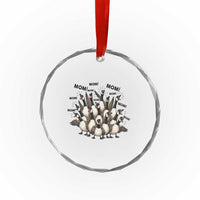 Silly Goose Mom Crystal Glass Ornament Funny Parenting Chaos Motherhood