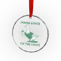 Silly Goose Mom Crystal Glass Ornament New Mom Pregnancy Announcement Mothers Day