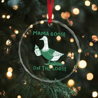 Silly Goose Mom Crystal Glass Ornament New Mom Pregnancy Announcement Mothers Day