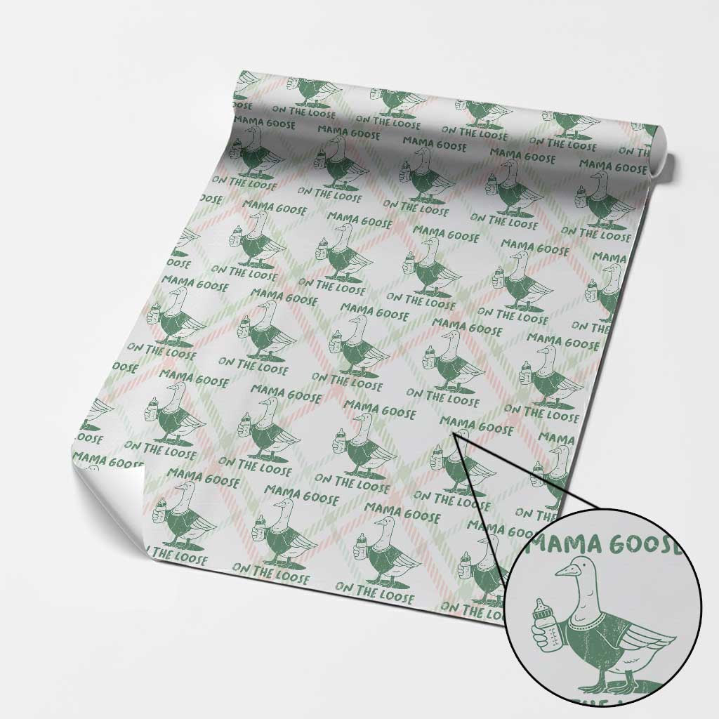 Silly Goose Mom Wrapping Paper Roll New Mom Pregnancy Announcement Mothers Day