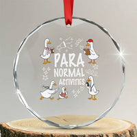 Silly Goose Para Normal Activities Crystal Glass Ornament Funny SPED Teachers Aide Para Normal Activities