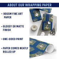 Silly Goose Playing Tennis Wrapping Paper Roll Funny Bird Getting Hit By Ball - Wonder Print Shop