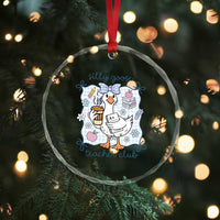 Silly Goose Teacher Club Crystal Glass Ornament Funny Back to School First Day