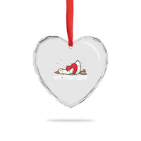 Silly Goose Valentine Heart Crystal Glass Ornament Not Today Cupid - Wonder Print Shop
