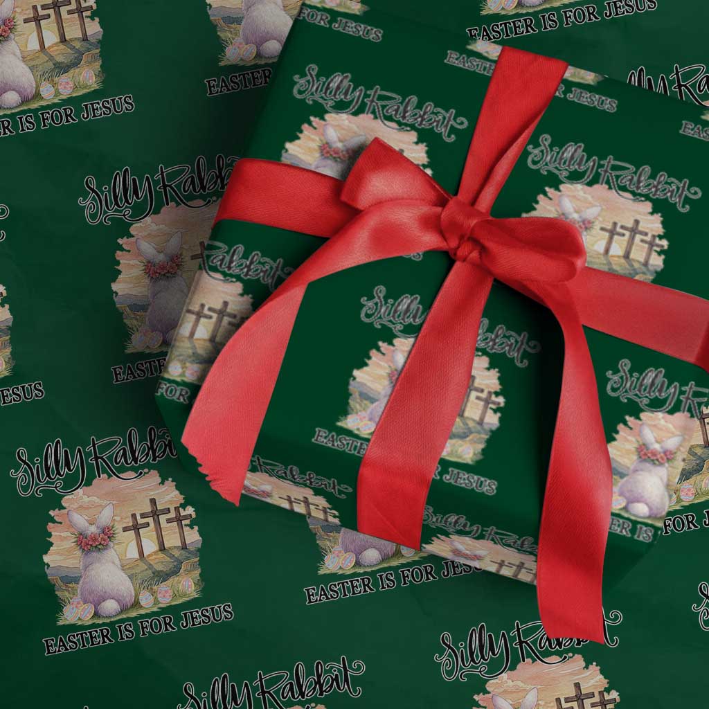 Silly Rabbit Easter Is For Jesus Wrapping Paper Roll Christian Easter