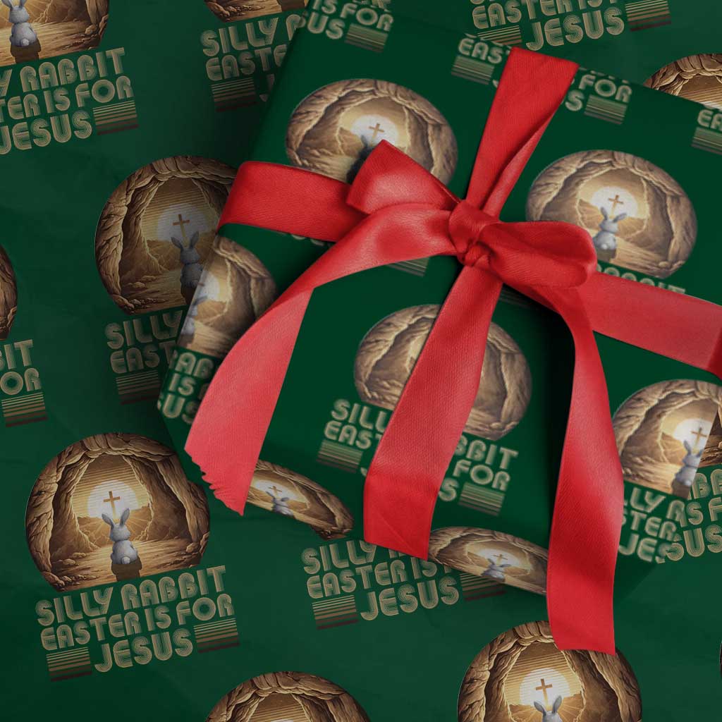 Silly Rabbit Easter Is For Jesus Wrapping Paper Roll Christian Jesus Easter