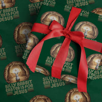 Silly Rabbit Easter Is For Jesus Wrapping Paper Roll Christian Jesus Easter