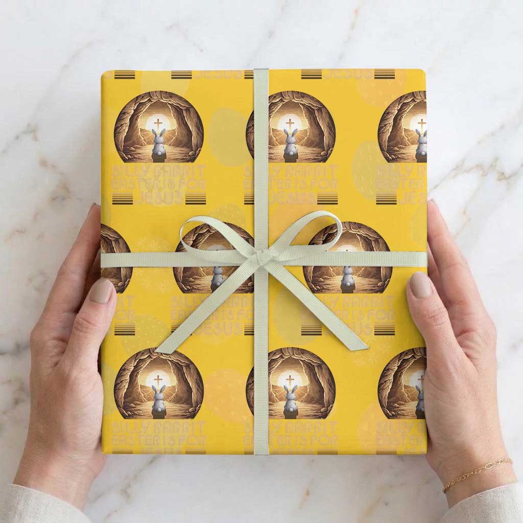 Silly Rabbit Easter Is For Jesus Wrapping Paper Roll Christian Jesus Easter