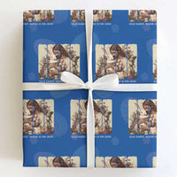 Silly Rabbit Easter Is For Jesus Wrapping Paper Roll Christian Jeusus Floral Easter
