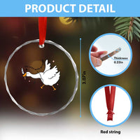 Sily Goose Meme Crystal Glass Ornament Funny Quote You Were Never An Option - Wonder Print Shop
