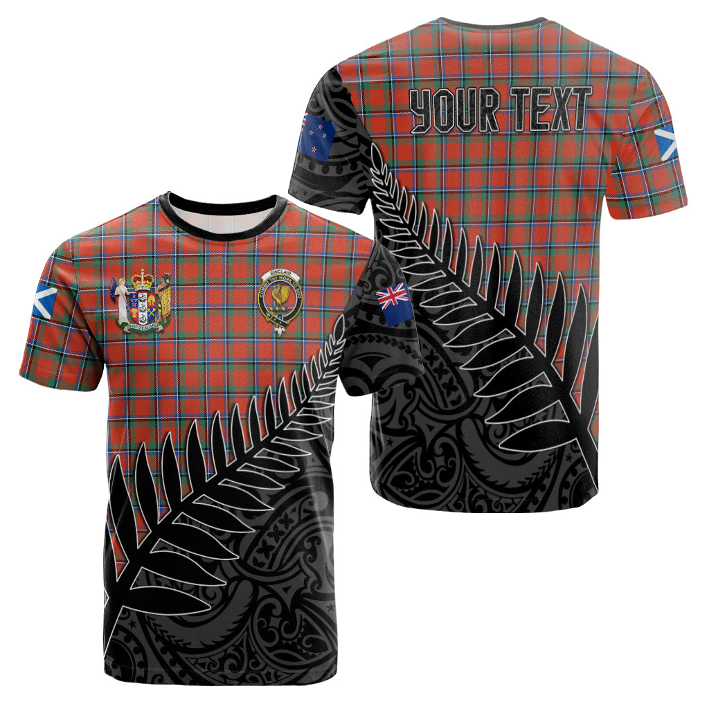 sinclair-ancient-tartan-family-crest-t-shirt-with-fern-leaves-and-coat-of-arm-of-nea-zealand