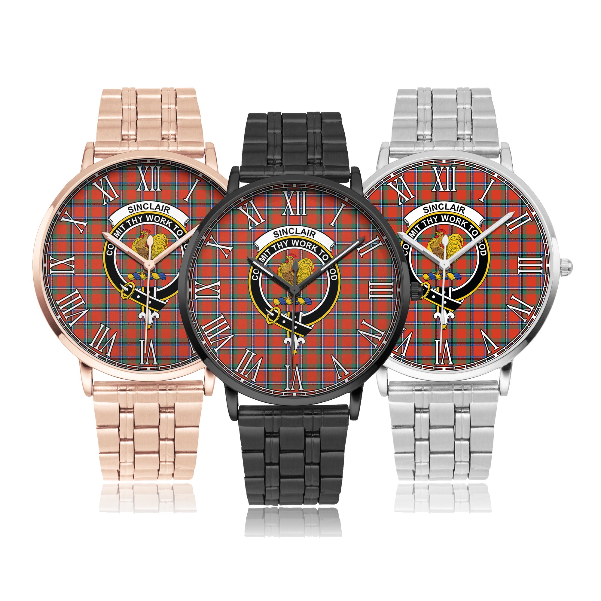 sinclair-ancient-family-crest-quartz-watch-with-stainless-steel-trap-tartan-instafamous-quartz-stainless-steel-watch