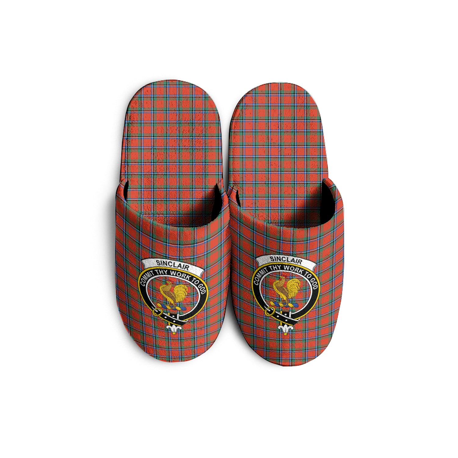 sinclair-ancient-tartan-crest-slippers-famiy-crest-plaid-slippers
