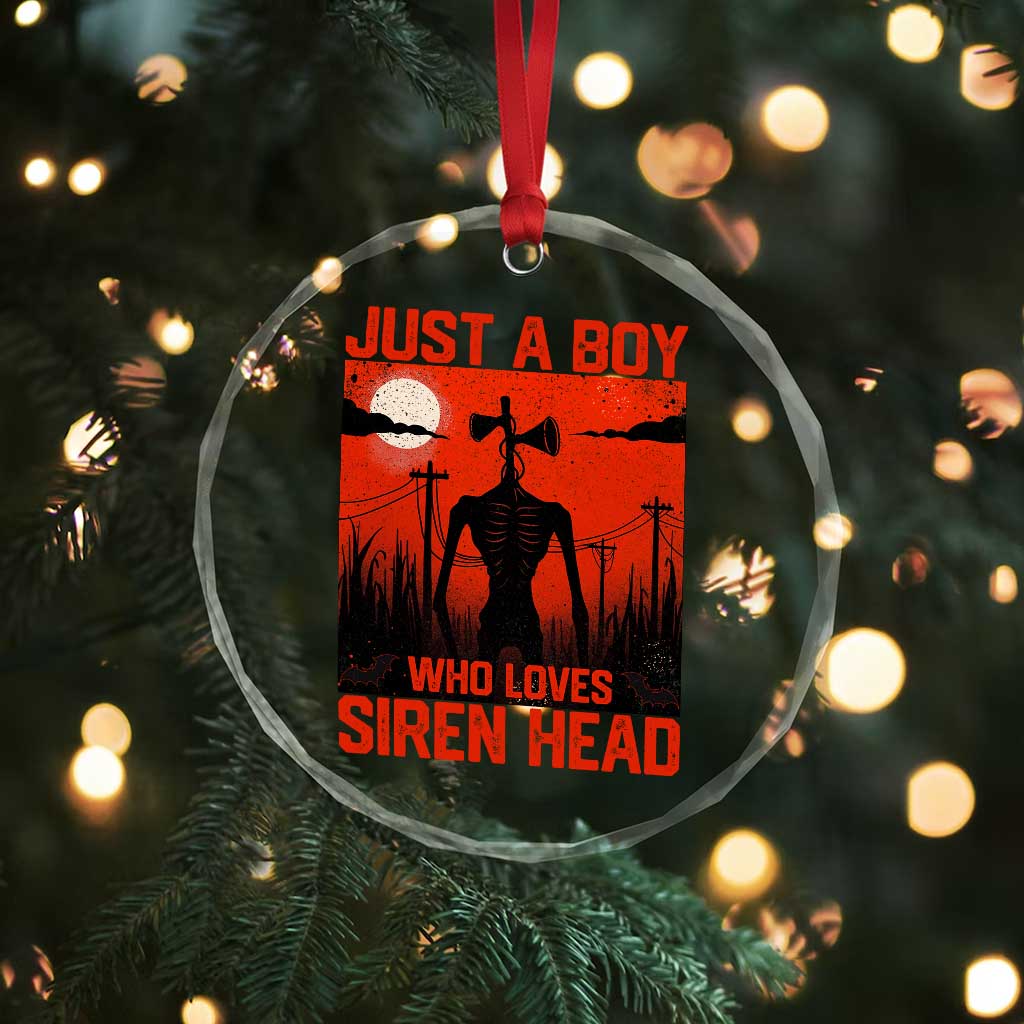 Siren Head Crystal Glass Ornament American Cryptid Lovers Boy TS10