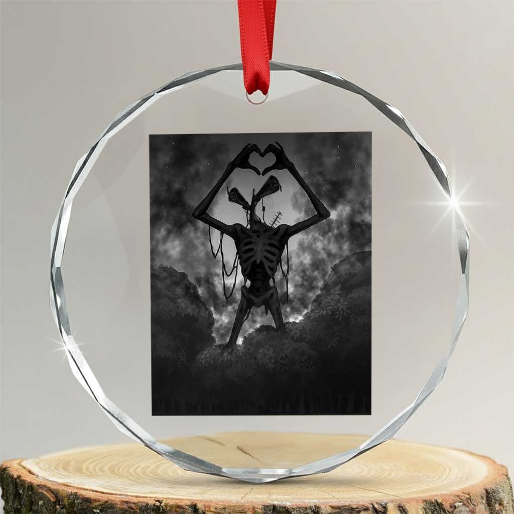 Siren Head Crystal Glass Ornament Horror Poster Halloween Supernatural American Cryptid - Wonder Print Shop