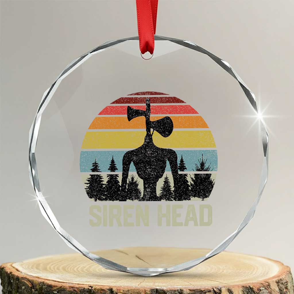 Siren Head Crystal Glass Ornament Retro American Cryptid TS10
