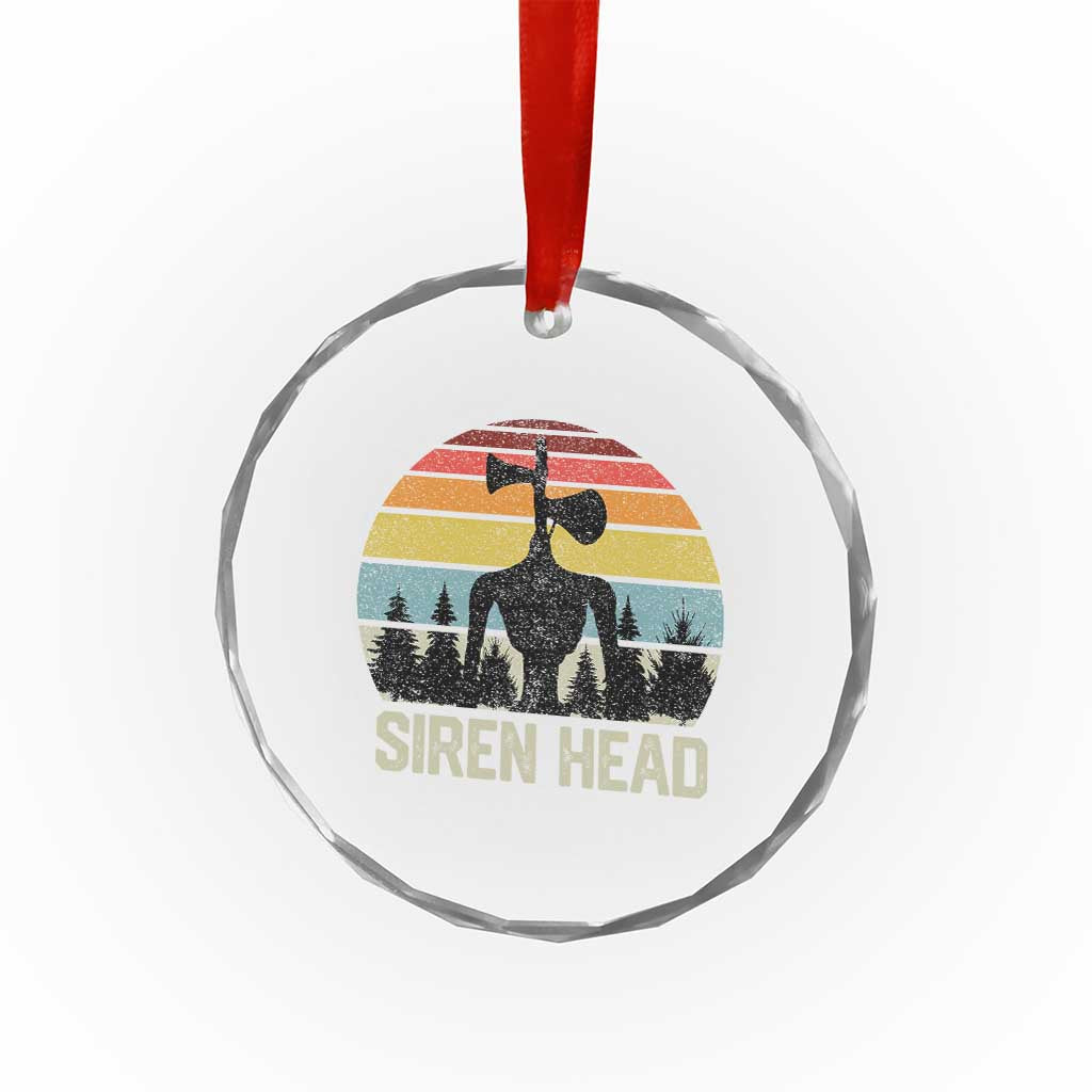 Siren Head Crystal Glass Ornament Retro American Cryptid TS10