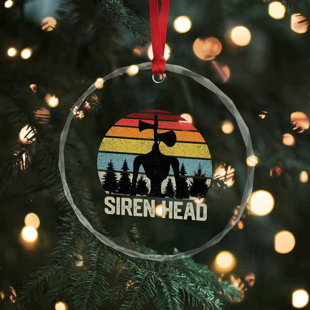Siren Head Crystal Glass Ornament Retro American Cryptid TS10