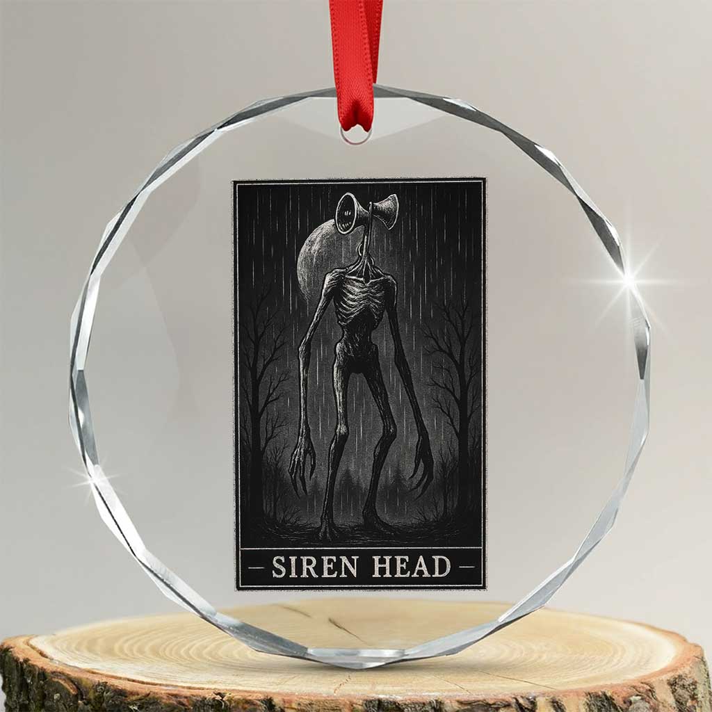 Siren Head Crystal Glass Ornament Tarot Card Horror American Cryptid TS10