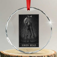 Siren Head Crystal Glass Ornament Tarot Card Horror American Cryptid TS10