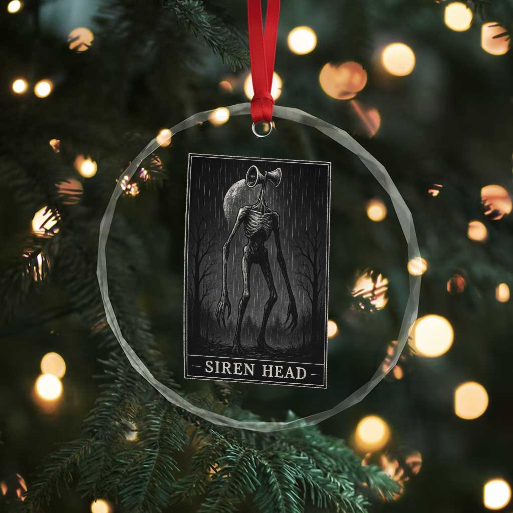 Siren Head Crystal Glass Ornament Tarot Card Horror American Cryptid TS10