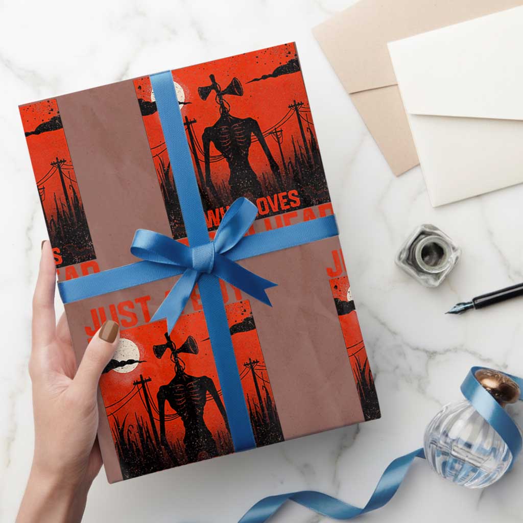 Siren Head Wrapping Paper Roll American Cryptid Lovers Boy - Wonder Print Shop