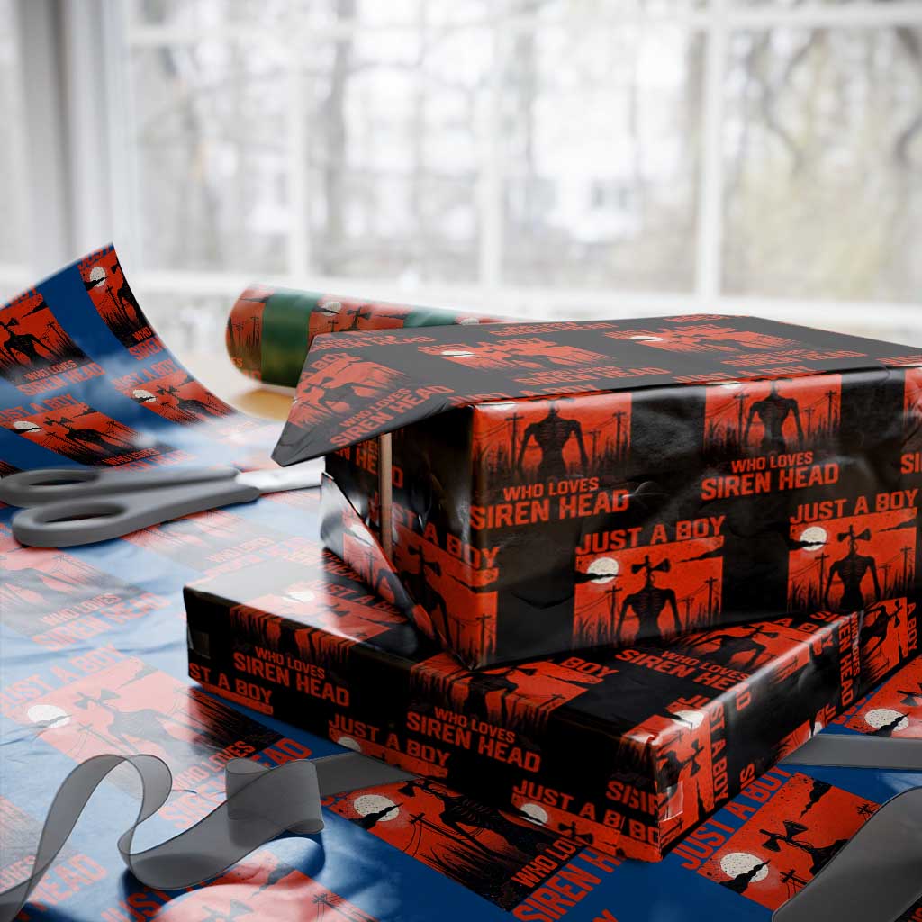 Siren Head Wrapping Paper Roll American Cryptid Lovers Boy - Wonder Print Shop