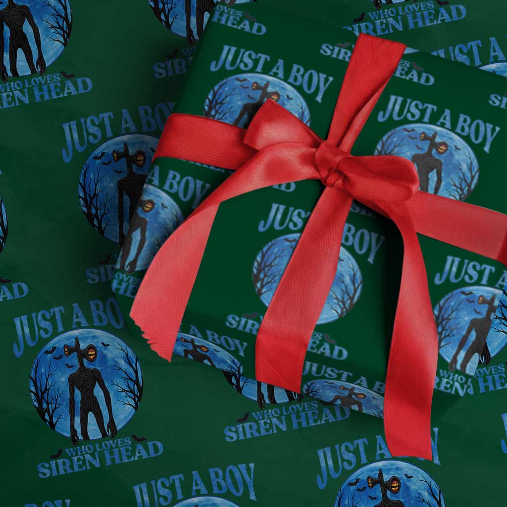 Siren Head Wrapping Paper Roll Supernatural American Cryptid Boys - Wonder Print Shop