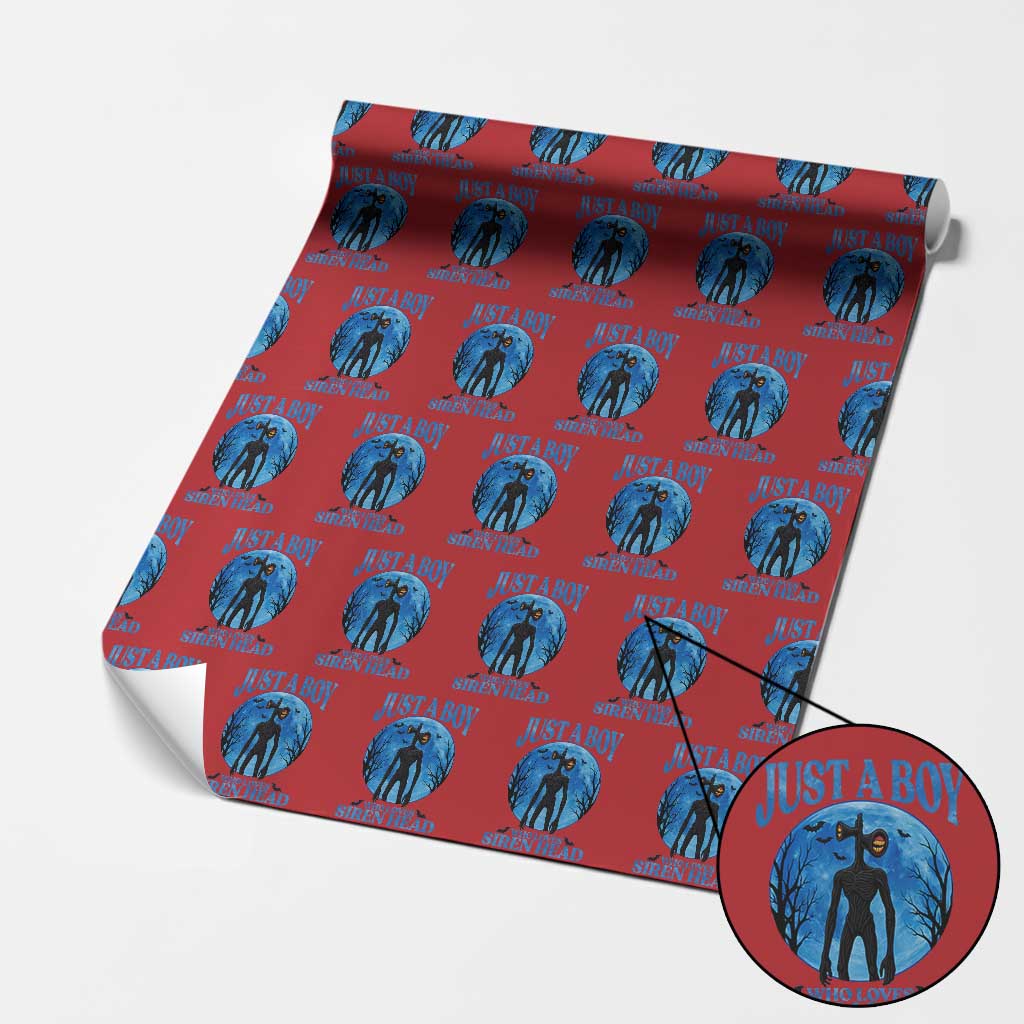 Siren Head Wrapping Paper Roll Supernatural American Cryptid Boys - Wonder Print Shop