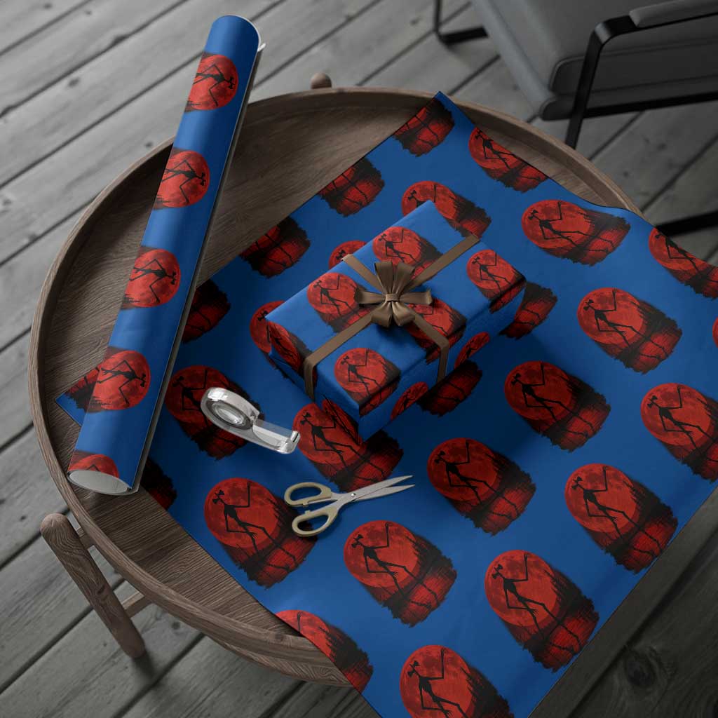 Siren Head Wrapping Paper Roll Supernatural American Cryptid Full Blood Moon Halloween - Wonder Print Shop