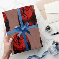 Siren Head Wrapping Paper Roll Supernatural American Cryptid Full Blood Moon Halloween - Wonder Print Shop