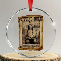 Sitting Bull Crystal Glass Ornament Native American Indian Chief Hunkpapa Lakota Sioux - Wonder Print Shop