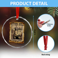 Sitting Bull Crystal Glass Ornament Native American Indian Chief Hunkpapa Lakota Sioux - Wonder Print Shop
