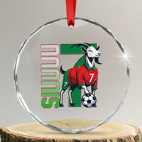 Siuuuu Game Day Soccer Celebration Crystal Glass Ornament Gift For Fans