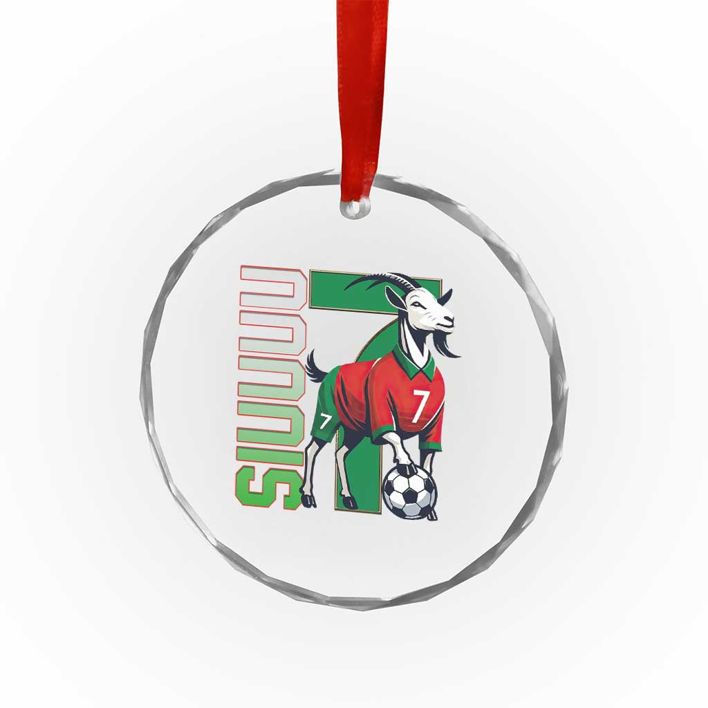 Siuuuu Game Day Soccer Celebration Crystal Glass Ornament Gift For Fans