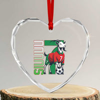Siuuuu Game Day Soccer Celebration Heart Crystal Glass Ornament Gift For Fans