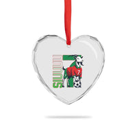 Siuuuu Game Day Soccer Celebration Heart Crystal Glass Ornament Gift For Fans