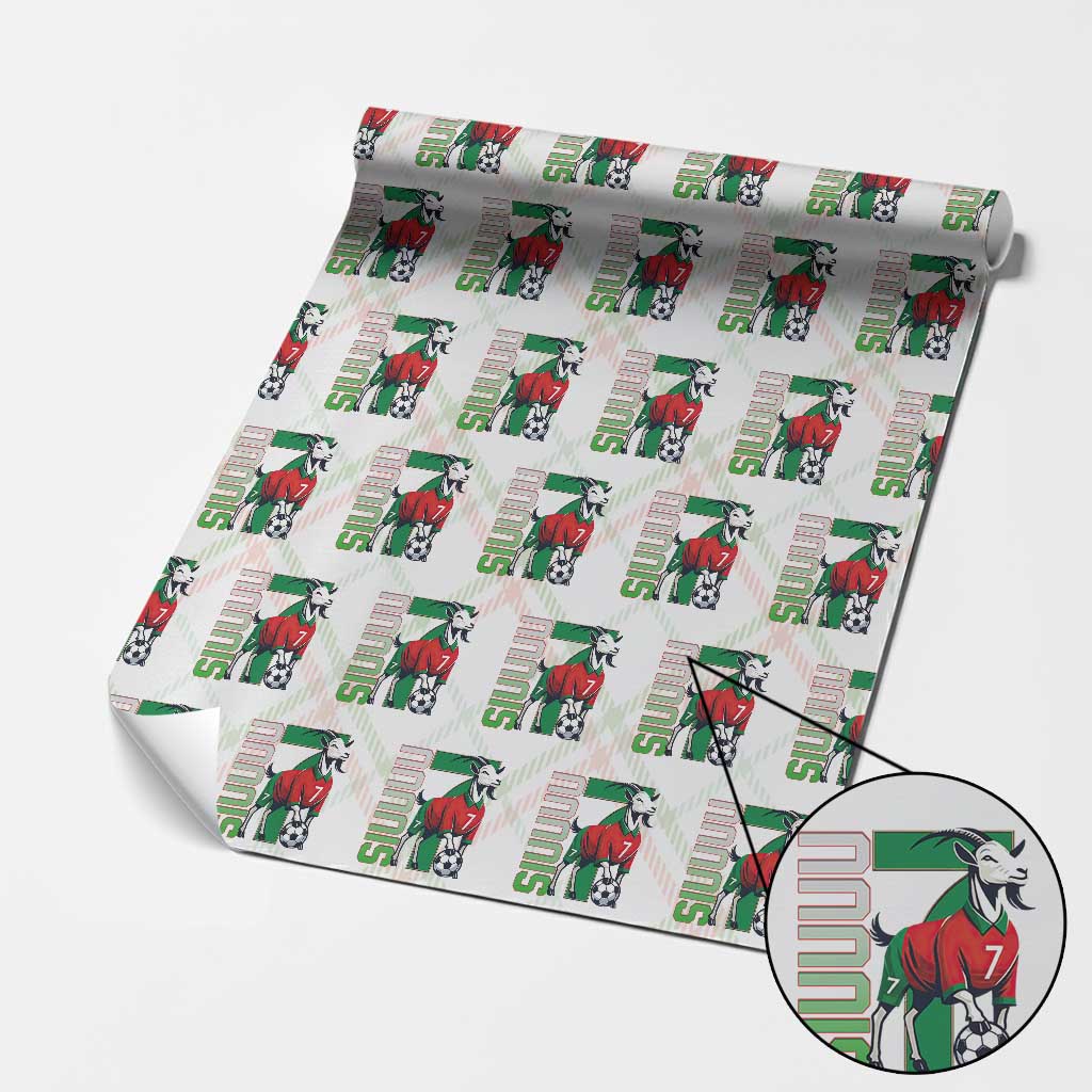 Siuuuu Game Day Soccer Celebration Wrapping Paper Roll Gift For Fans