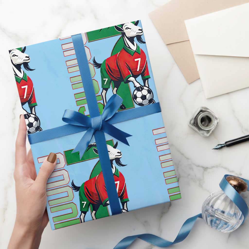 Siuuuu Game Day Soccer Celebration Wrapping Paper Roll Gift For Fans