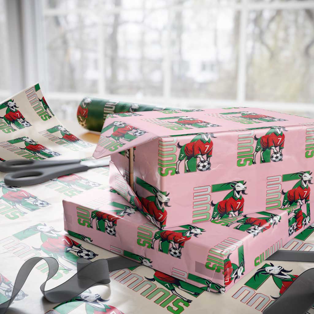 Siuuuu Game Day Soccer Celebration Wrapping Paper Roll Gift For Fans