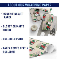 Siuuuu Game Day Soccer Celebration Wrapping Paper Roll Gift For Fans