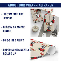 Siuuuu Goat Soccer Celebration Wrapping Paper Roll Gift For Fans