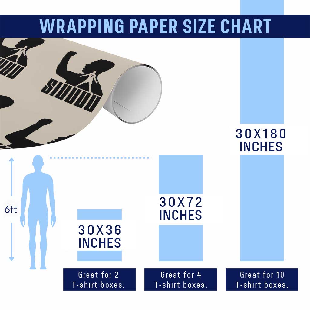 Siuuuu Number Seven Soccer Celebration Wrapping Paper Roll Funny Sport Lovers Gift