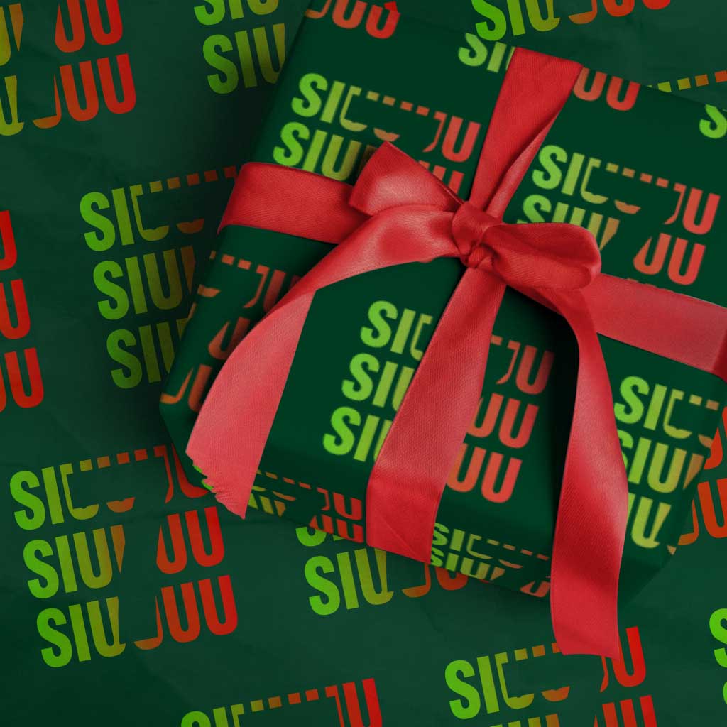Siuuuu Soccer Celebration Wrapping Paper Roll Gift For Soccer Lovers