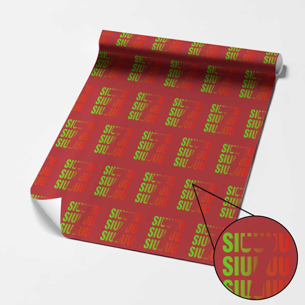 Siuuuu Soccer Celebration Wrapping Paper Roll Gift For Soccer Lovers